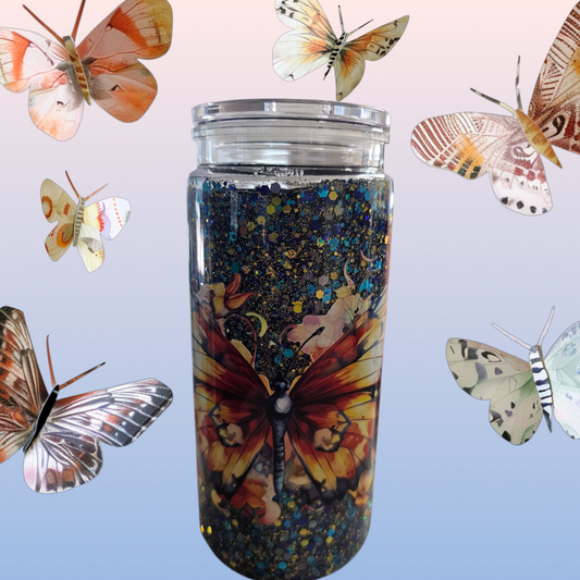 Goldenblue butterfly